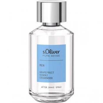 s.Oliver - Pure Sense After Shave 50 ml unisex, fragancia fresca y suave, ideal para después del afeitado, con notas de salida cítricas y un corazón floral, proporciona una sensación refrescante y calmante