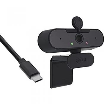 Webcam InLine FullHD 1920x1080/30Hz con Autofocus y Cable USB-C