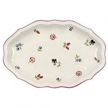 Villeroy & Boch Petite Fleur Pickle Dish, 24 cm, Premium Porcelain, White/Colourful