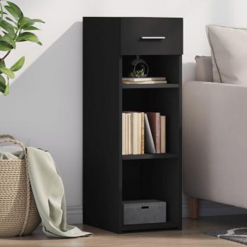 Aparador negro de madera multicapa 30x42,5x93 cm