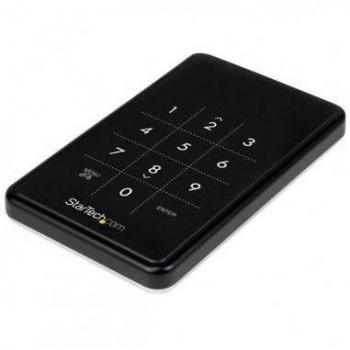 StarTech.com S2510BU33PW Caja USB 3.0 encriptada para disco duro de 2,5 pulgadas SATA III