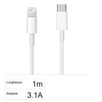 Cable de Carga y Datos Type-C a Lightning 3100mA 1 Metro para iPhone F-ip031