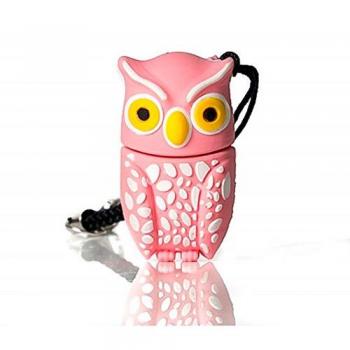Tech One Tech TEC5143 - Pendrive de 16GB con Diseño Búho Pluma, USB 2.0, Color Rosa