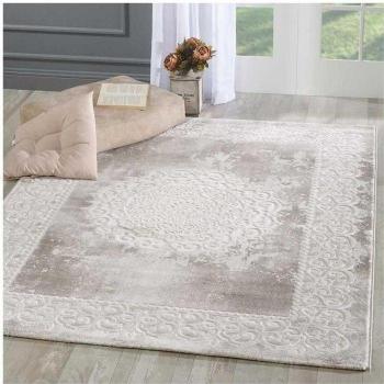 Alfombra Oriental Beige 300x400 cm Estilo Étnico Balrod de Polipropileno