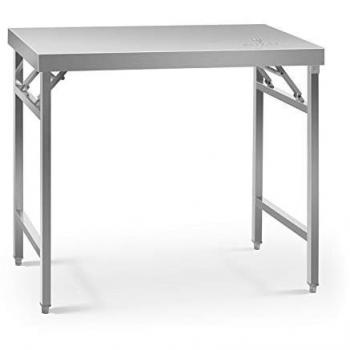 Mesa de Trabajo Plegable de Acero Inoxidable ECO - 60 x 100 cm - Capacidad de Carga 210 kg - Royal Catering