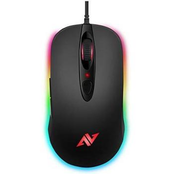 Ratón Abkoncore A530 para Gaming, Color Negro, 4000 DPI