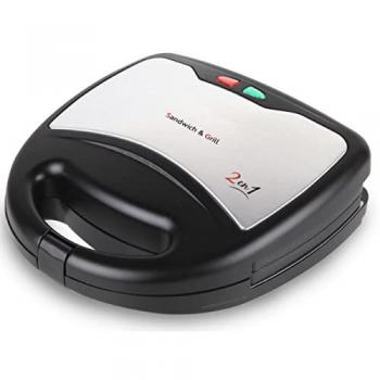 Sandwichera Multifunción 2 en 1 Orbegozo con Placas Intercambiables, SANDWICH y GRILL, Potencia 750W, Recubrimiento Antiadherente