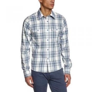 Surplus - Camisa regular fit de manga larga para hombre, talla Kragenweite: 43 cm