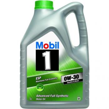 Aceite de motor MOBIL 1 ESP 0W-30 Sintético 5 Litros para VW, AUDI y MERCEDES-BENZ
