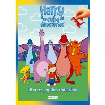Harry y su cubo de dinosaurios. Libro con pegatinas reutilizables