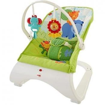Hamaca Fisher-Price Confort y Diversión en Verde para Bebé Recién Nacido - Modelo Mattel CJJ79
