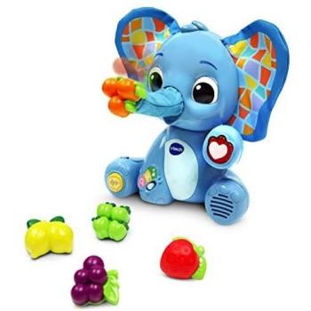 VTech- Elefante glotón Infantil Fran Desarrolla sentidos y emociones, Color