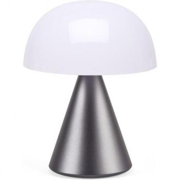 Lámpara LED Portátil Mina L 7 Colores Lexon Gun Metal ABS Gris
