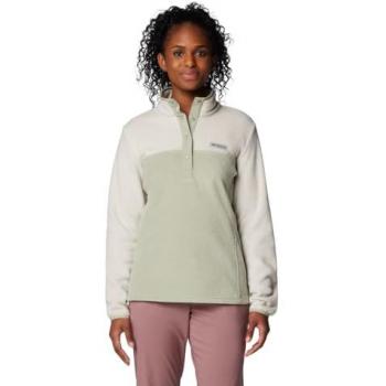 Columbia Benton Springs™ Sudadera de Forro Polar con Media Cierre para Mujer - Talla XL - Color Beige