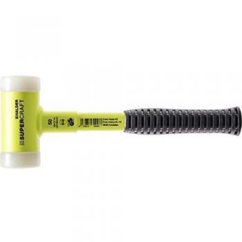 Supercraft 295mm Nylon Dead Blow Hammer with Steel Handle, Ø30mm, Anti-Rebound, Fluorescent Yellow