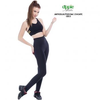 Mallas Deportivas de Mujer Divinas Apple Skin Happy Dance 2342ATC Negro