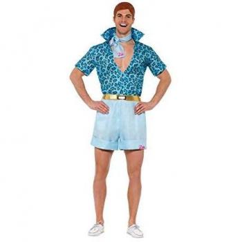 Smiffy's 42979L - Disfraz de Ken, Barbie, Safari, Talla Grande, 106,68 - 111,76 cm, Color Azul