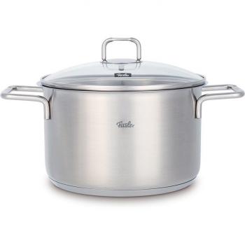 Cacerola 20cm acero inoxidable con tapa de cristal Hamburg Fissler