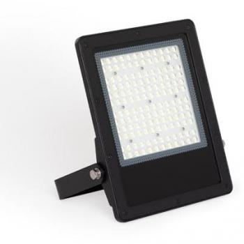 Foco Proyector LED 100W Regulable 0-10V 170 lm/W IP65 Elegance Slim PRO Negro 4000K Asimétrico 120ºx50º Blanco Neutro