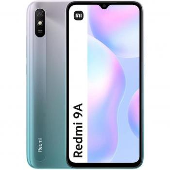 Xiaomi Redmi 9A Glacial Blue, 2GB RAM, 32GB Storage, 6.53 HD+ Display, 13MP Rear Camera with AI, 5000mAh Battery, Global Version Unlocked Smartphone
