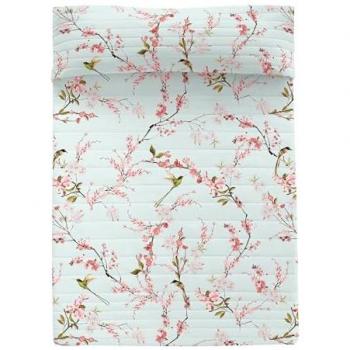 Colcha HappyFriday Chinoiserie Multicolor 240x260 cm 100% algodón (cama 135/140/150) con relleno de 100% poliéster, calidad de 150