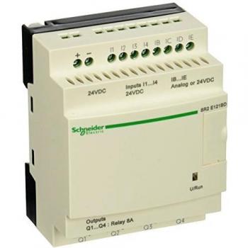 Schneider Electric SR2E121BD Relé Zelio II 8E/4R 24CC Reloj