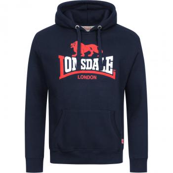 Lonsdale Thurning Navy/Red/White Hoodie - XL Male