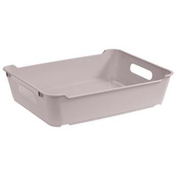 Caja de Almacenaje Keeeper Lotta Gris A5 Polipropileno Superficie Texturizada 28x21x6.5 cm