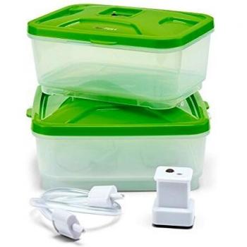 Tefal Vacupack Canister XA258010 - Kit Conservación para envasado al vacío de plástico compatible con vacupack plus, 17 x 16 x 15 cm, conserva tus alimentos durante más tiempo frescos