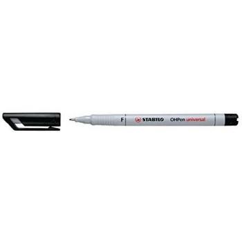 Marcador OHPen STABILO, no permanente, punta fina 0,7 mm, color negro