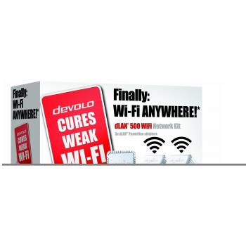 devolo dLAN 500 Wi-Fi Powerline Network Kit