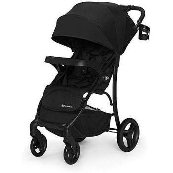 Kinderkraft Silla de Paseo Ultraligera CRUISER, Rueda de Goma, Suspensión, Negro