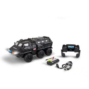 Camión RC S.W.A.T. Táctico 1:16 con Tracción Integral 6WD y Efecto Luminoso