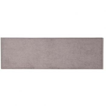 Cabecero Doble Tapizado de Tela Gris 160x50 cm para Cama