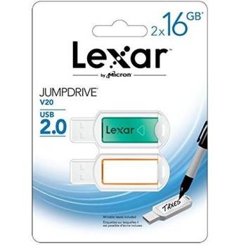 Lexar JumpDrive V20 - Memoria USB 2.0 de 16 GB