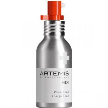 Artemis of Switzerland Men Power Fluid SPF 15 - Hidratante facial masculino con protección solar, formulado para energizar y revitalizar la piel, con factor de protección solar 15, textura ligera y rápida absorción