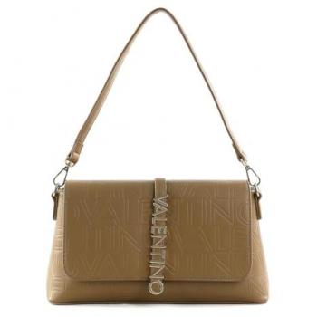 Valentino Lio Beige Rectangular Handbag with Gold Details for Women