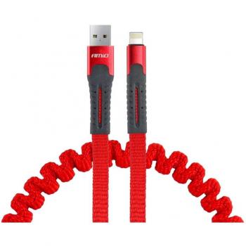 Cable USB Lightning para iPhone 1.2m AMiO 02530 con diseño enrollable