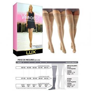 gibaud venactif Lux Contention rodillera calcetín clase 2 ámbar