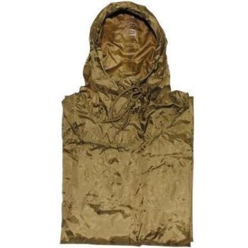US Poncho, Rip Stop, frasco cerrado, 144 x 223 cm Coyote Tan Gr.