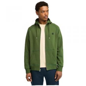 Timberland Exeter River Full Zip Hoodie for Men - Dark Green, Size XL