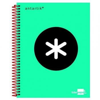 Liderpapel KD13 - Cuaderno espiral, A5, color turquesa