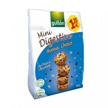Galletas Mini Digestive Avena Choco Gullón 160 gr.