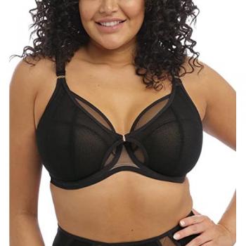 Elomi Kintai Black Underwire Plunge Bra 32H