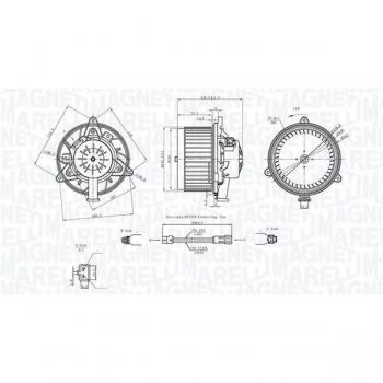 Ventilador de habitáculo MAGNETI MARELLI 069412742010 - Ventilador interior para automóviles, compatible con múltiples modelos, fácil instalación, alto rendimiento y durabilidad