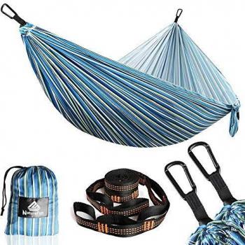NATUREFUN Hamaca de Viaje Ultraligera para Camping | Capacidad de Carga de 300 kg,