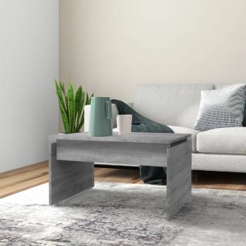 Mesa de centro Sonoma de madera multicapa 68x50x38 cm, color gris