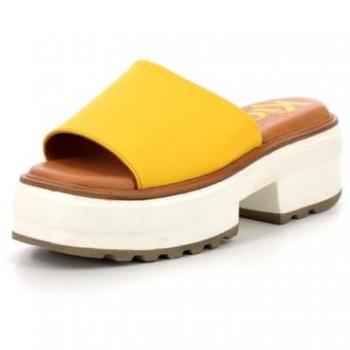 Kickers Kick Hela Women's Mules - Yellow, Size 6 UK