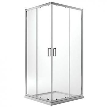 Mampara de Ducha Cuadrada 90x90 cm con Vidrio Transparente H185 mm Modelo Ready