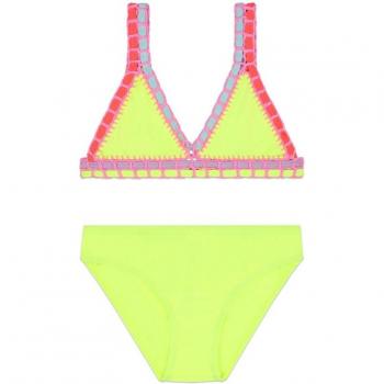 Bikini de niña Billieblush liso con detalles en crochet U20055
